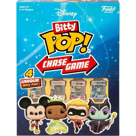 Funko Games Other - Disney Bitty Pop Chase Game Bitty Pop Mickey Princess Tiana Dash Maleficent New